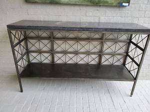 lot 78 image: Universal Sojourn Bluestone Console Table