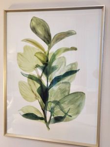 lot 97 image: Framed with Glass Botanical Art Fresh Market I