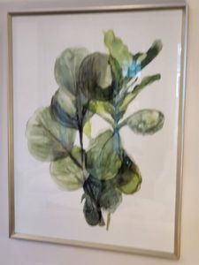 lot 98 image: Framed with Glass Botanical Art Fresh Market III