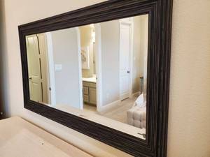 lot 103 image: Framed & Beveled Wall Mirror