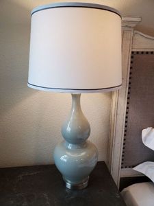lot 107 image: Bassett Lia Grey Table Lamp