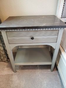 lot 109 image: Universal Sojourn Bluestone Marble Side Table