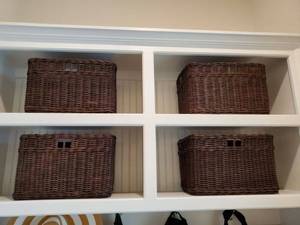 lot 153 image: Four Ikea Gabbig Baskets