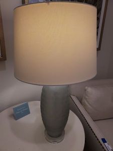 lot 157 image: Glass Table Lamp with Acrylic Base