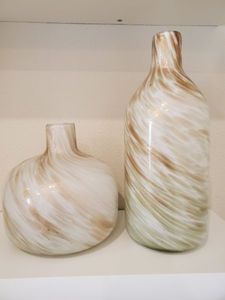 lot 169 image: Pair of Adriana Handcrafted Art Glass Vases