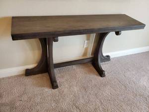 lot 179 image: Riverside Foldout Wood Trestle Table
