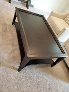 lot 181 image: Wood Coffee Table with Shelf Below
