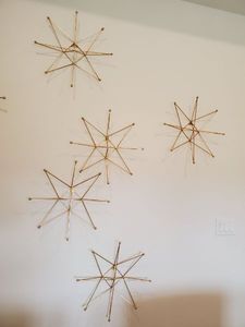 lot 184 image: Metal Star Wall Art