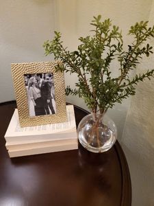 lot 223 image: Frame, Faux Plant & Books