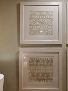 lot 228 image: Framed with Glass Tribal Coast Art by Vess