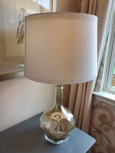 lot 249 image: Mercury Glass Table Lamp