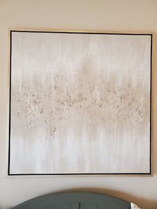 lot 271 image: Framed Textured with Glitter Giclee on Canvas