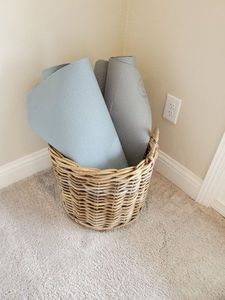 lot 273 image: Basket with 3 Yoga Mats