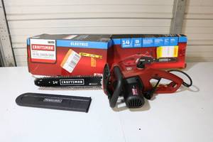 lot 19 image: Craftsman 14 Electric Chainsaw 71-74114