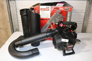 lot 42 image: Craftsman Gas Blower 27cc 2-Cycle with Vac Kit