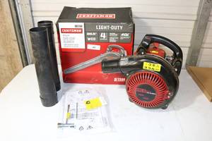 lot 44 image: Craftsman Gas Blower 26.5cc 4-cycle Light Duty 71-58973