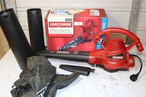 lot 51 image: Craftsman Electric Corded Blower 2-speed 71-30376