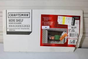 lot 56 image: Craftsman Wire Shelf 71-71950 28x14.5x.75in
