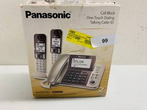 lot 99 image: Panasonic Digital CordedCordless Telephone KX-TGF352