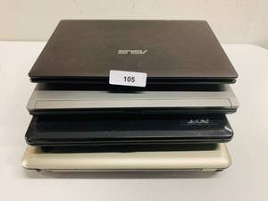 lot 105 image: Laptop Lot Includes Asus Acer HP and Dell (4 total)