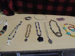 lot 153 image: Lot of beaded necklaces