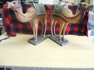 lot 167 image: two 22 matching camels made in the Phillipines