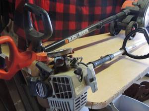 lot 189 image: Gas powered Echo edger and Black& Decker electric edger