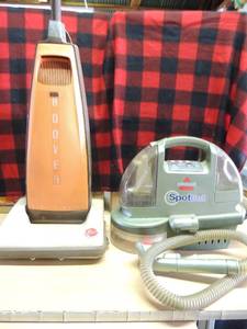 lot 234 image: Hoover dial a matic vacuum     Bissell spotbOt handheld CLEANER  also suctions water