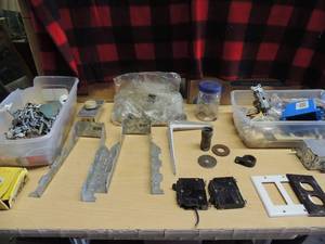 lot 243 image: Various electrical repair parts breaker switches and more