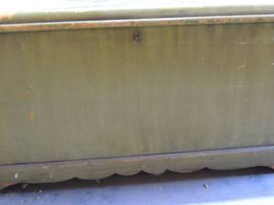 lot 8 image: Franklin Shocky Co. genuine white cedar CHEST  very nice 42 long 18 deep 21 high