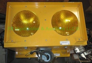 lot 8 image: Crouse Hinds holding position Safety light box with mounting hardware attached, 15 x 23 x 13