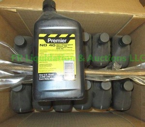 lot 44 image: Premier SAE 40 non-detergent motor oil, 12 quarts