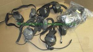 lot 58 image: Setcom CSB-1310R Split audio, radio transmit headsets, 5 pair total