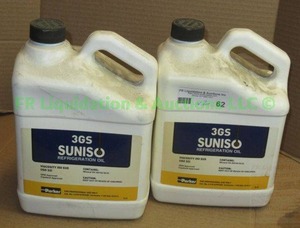 lot 62 image: Suniso 3GS refrigeration oil, 2 gallons total