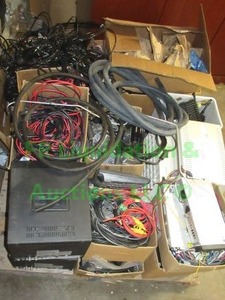 lot 65 image: Assorted electronics, wiring, lights and more as shown