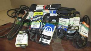 lot 93 image: Good Year, Mopar, NAPA assorted automotive fan belts, generous quantity