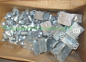 lot 95 image: Electrician junction boxes and conduit connectors