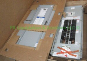 lot 101 image: Eaton Pow-R-Line 1a lighting panelboard with integrated breakers, metering, and surge protection, New in box