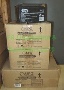 lot 108 image: Power Patrol sealed AGM maintenance free rechargeable batteries, 3 cases