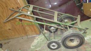 lot 142 image: 55 gallon barrel drum hand truck