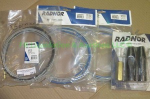 lot 212 image: Radnor 15ft Bernard style mig liner and cable connectors