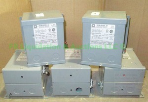 lot 158 image: Square D rainproof type 3R enclosed general purpose transformers, 5 total
