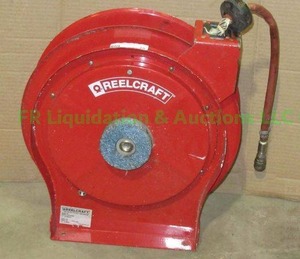lot 338 image: Reelcraft pneumatic hose reel model 4HK89