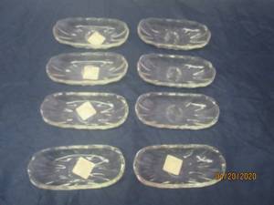 lot 71 image: TOTAL OF 8&nbspANCHOR HOCKING 561-G BANANA SPLIT DISHES 8-14 INCHES&nbsp