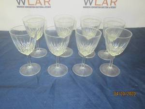 lot 74 image: CRYSTAL WATERWINE GOBLETS&nbsp