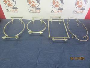 lot 186 image: TOTAL OF 4 VINTAGE SILVER PLATED SERVING DISH HOLDERS&nbsp
