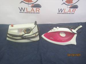 lot 211 image: TOTAL OF 2 IRONS&nbsp&nbsp- RIVAL 1200 WATTS&nbsp&nbsp- NOREL CO STEAM DRY&nbsp