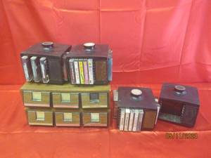 lot 313 image: 20 PLUS VINTAGE TAPES WITH 6 CASSETTE STORAGES&nbsp