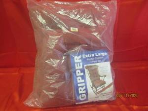 lot 324 image: NEW THE GRIPPER EXTRA LARGE ROCKER CUSHION 2 PC SET SLIP RESISTANT BACKING&nbsp