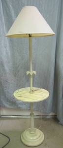 lot 396 image: Floor Lamp w Integrated Table